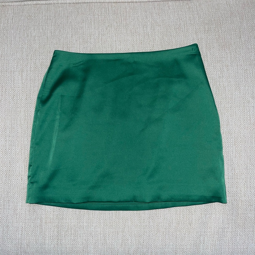 Sunday best green mini skirt